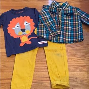 3-4 H&M, 2-3 Next (runs big) & 4 Osh Kosh